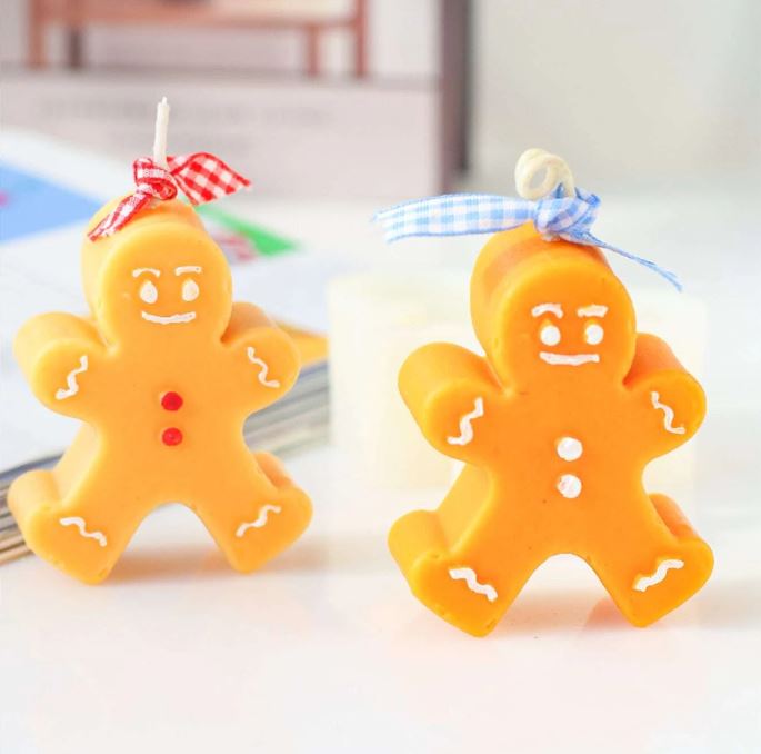 vela galleta hombre de jengibre